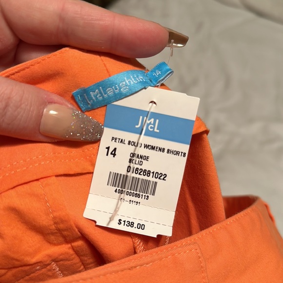 J. McLaughlin Orange Shorts - Picture 3 of 5